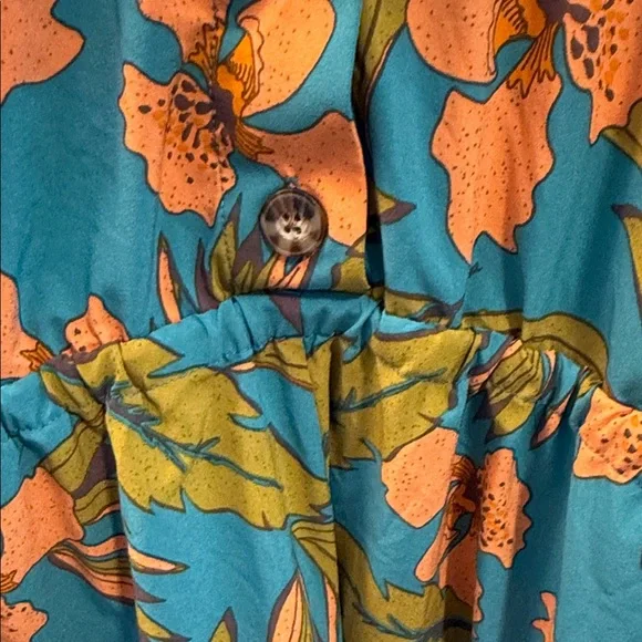 Toad & CO Tropical Floral Sleeveless Romper - Picture 7 of 9